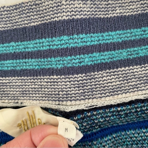 Anthropologie HWR MEDIUM Llama Line Sweater Skirt fall 42% wool alpaca cotton - Picture 9 of 11